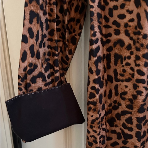 Chico's Brown Animal Print Shirt - Picture 3 of 4